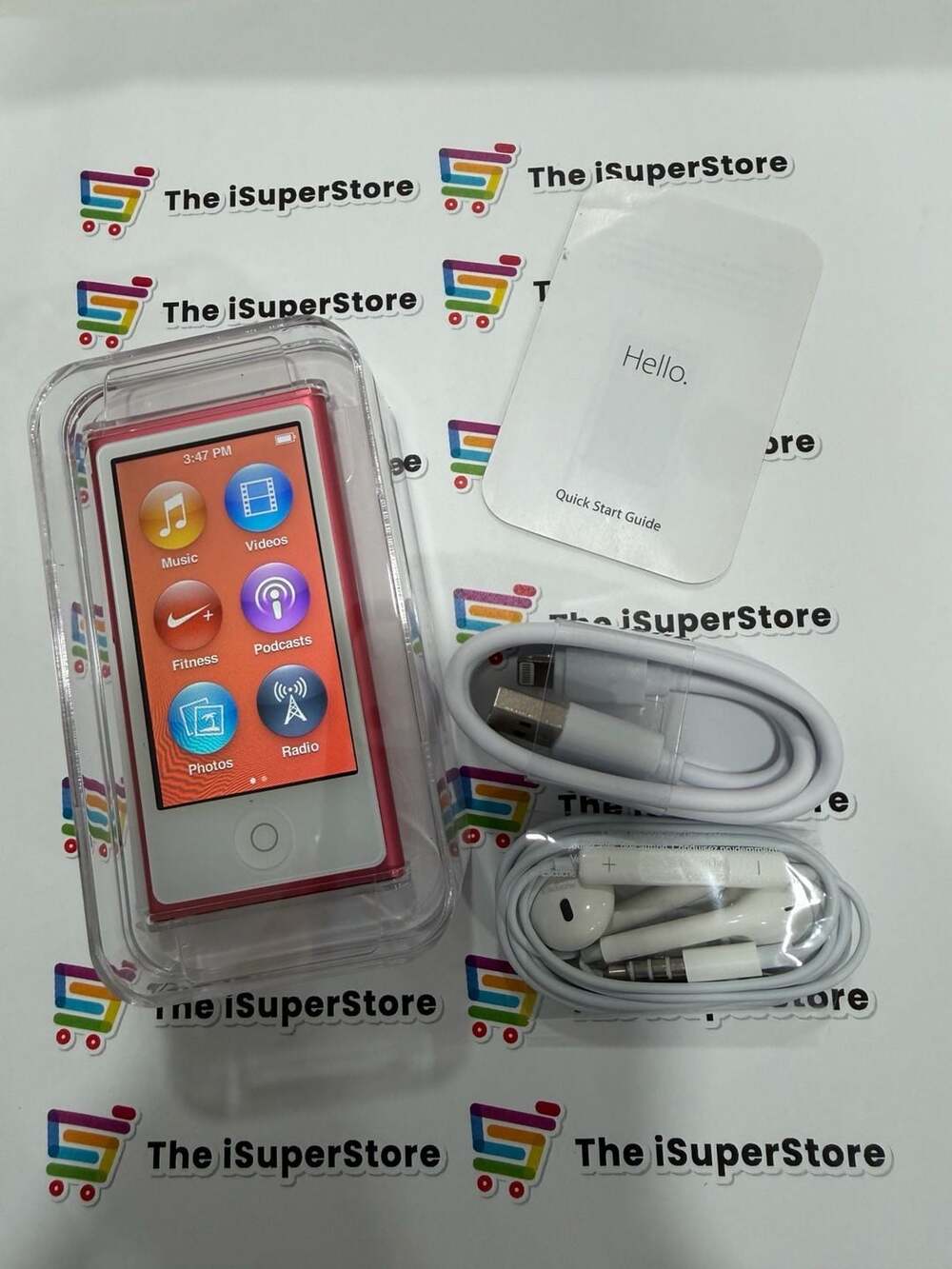 Refurbished Apple iPod nano 7th Generation 16GB Pink 1 YR CPS Warranty